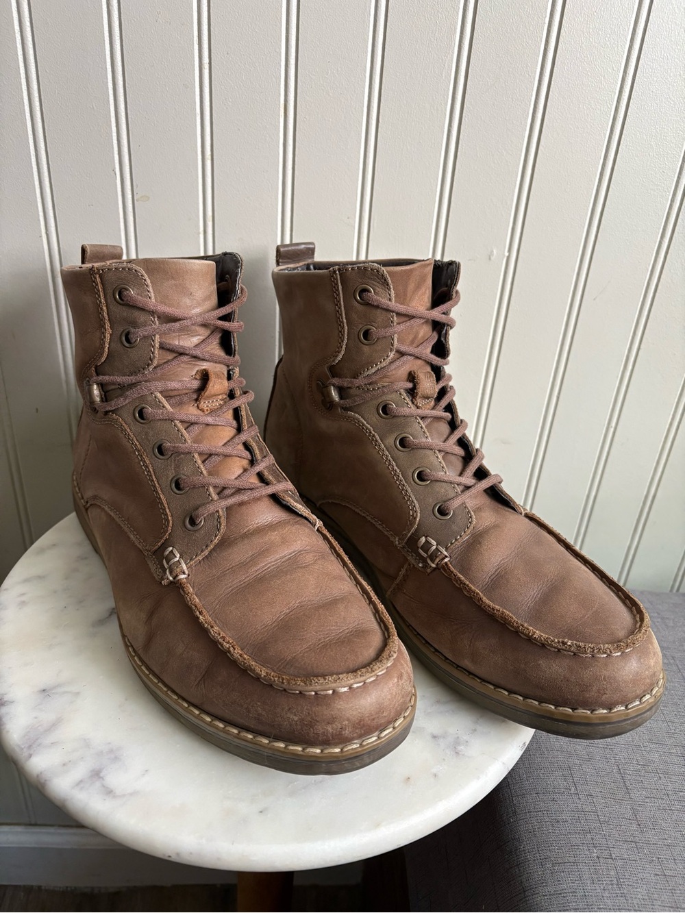 GBX Leather Layne Lace Up Chukka Works Boots Men’s 10 Brown Classic Outdoors